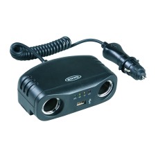 RING Double 12V volt multisocket with a USB port RMS7 SC120J5